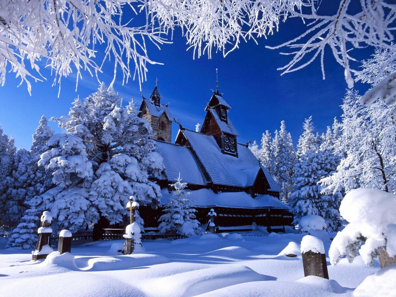Kar Manzaraları,Kış Resimleri,Kış Mevsimi Resimleri,Kış Manzarası- Resim 