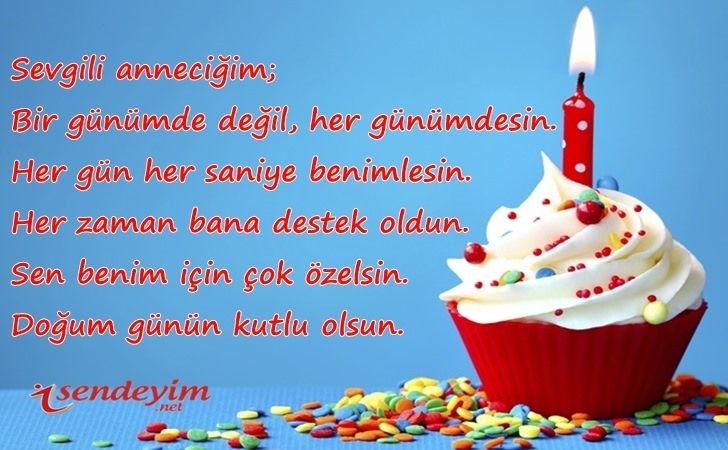 Resimli Anneye Doğum Günü Mesajları