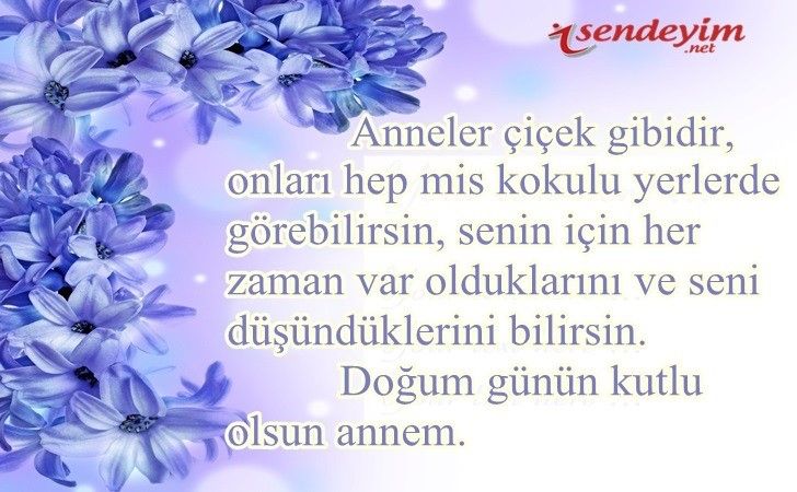 Resimli Anneye Doğum Günü Mesajları