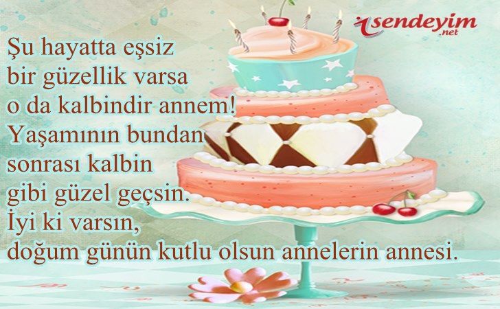 Resimli Anneye Doğum Günü Mesajları