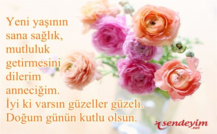 Resimli Anneye Doğum Günü Mesajları