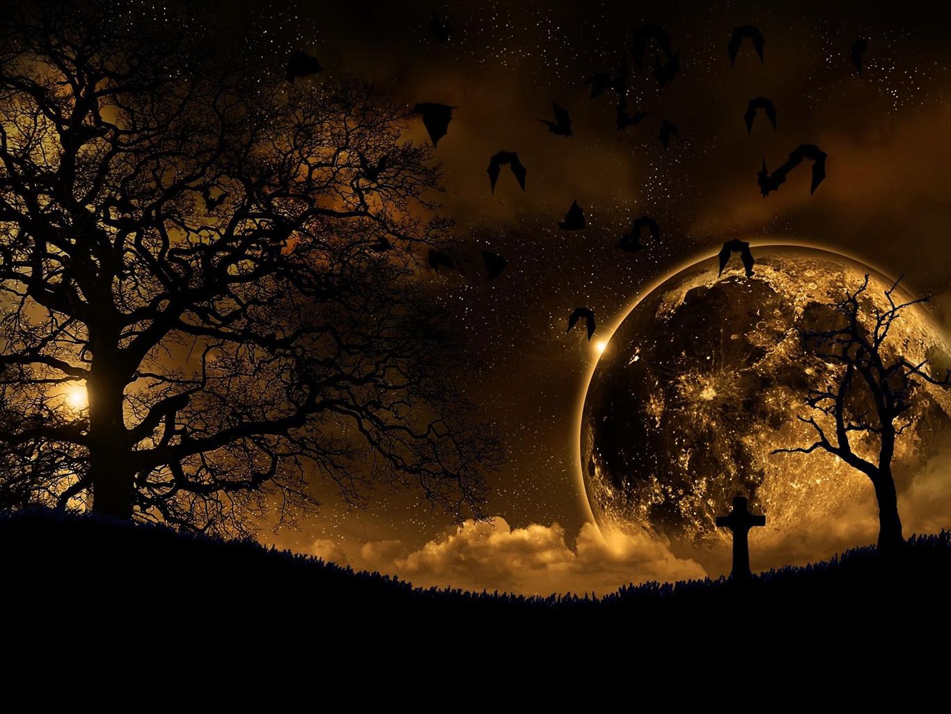 En Güzel Romantik Gece Manzara Resimleri- Resim 